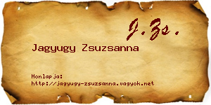 Jagyugy Zsuzsanna névjegykártya